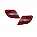 Πισινά Φανάρια Set Για Mercedes-Benz C-Class W204 07-12 Led Bar Facelift Look Κόκκινο/Crystal Carner - Headlights - Xenon - Bulbs